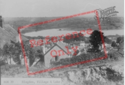 The Village And Lake c.1955, Blagdon