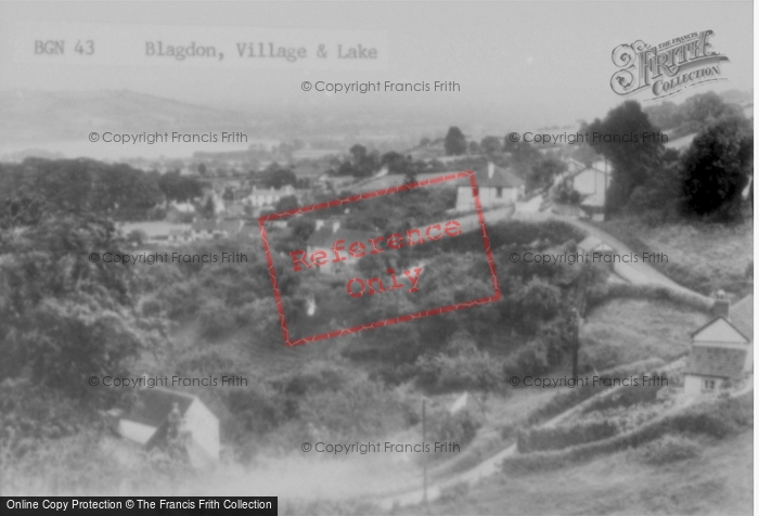 Photo of Blagdon, The Village And Lake c.1955