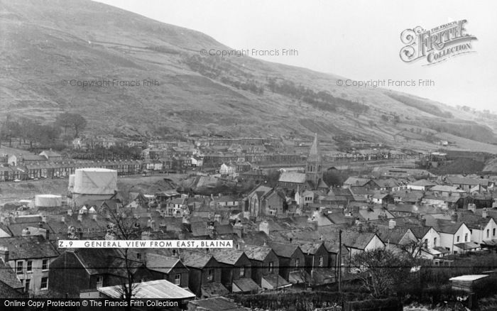 Photo of Blaina, General View From East c.1960