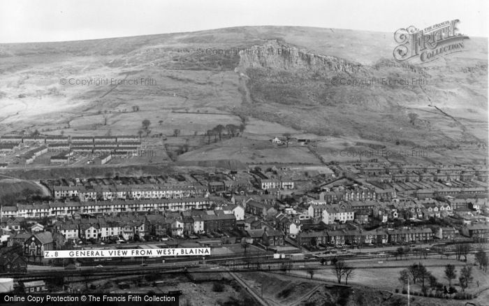 Photo of Blaina, General View From West c.1960