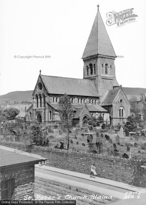 Photo of Blaina, St Peter's Church c.1950