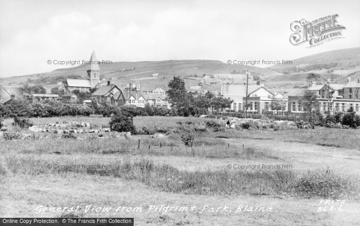 Photo of Blaina, View From Pilgrims Park c.1955