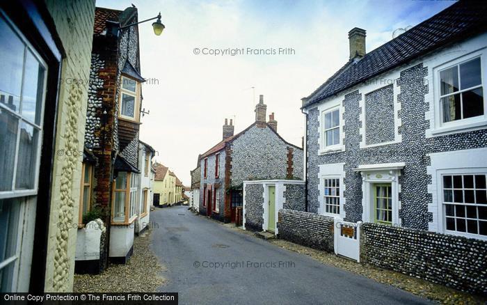 Photo of Blakeney, Pebbled Cottages In Main Street c.1990