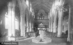 St Nicholas Church Interior c.1930, Blakeney