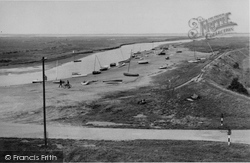 The Embankment From Mariner's Hill c.1950, Blakeney