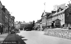 Market Place From The Church c.1955, Blandford Forum