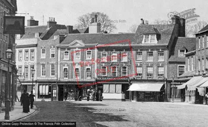 Photo of Blandford Forum, The Market Place c.1900