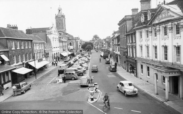 Photo of Blandford Forum, The Market Place  c.1960