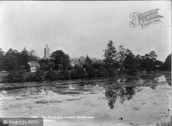The River Stour And Church c.1900, Blandford Forum