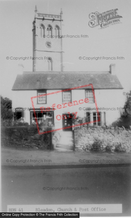 Photo of Bleadon, The Church And Post Office c.1965