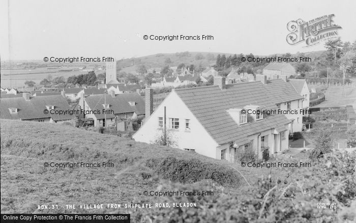 Photo of Bleadon, Village From Shiplate Road c.1960