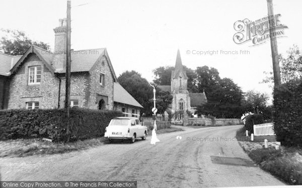 Photo of Blendworth, School And Holy Trinity Church c.1955