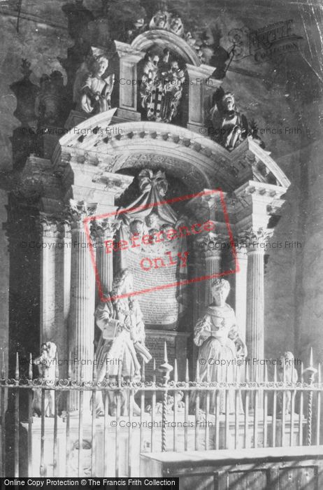 Photo of Bletchingley, Church, Clayton Monument 1886