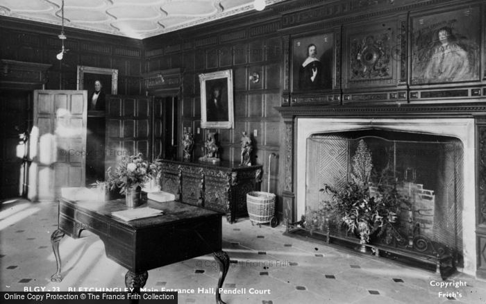 Photo of Bletchingley, Pendell Court, Main Entrance Hall c.1955