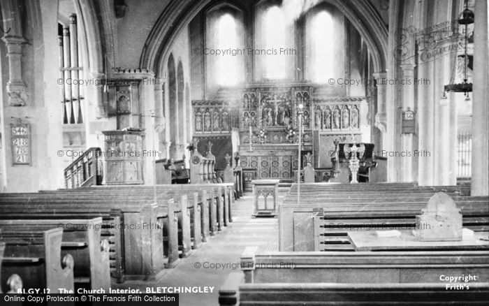 Photo of Bletchingley, St Mary The Virgin Church, Interior c.1955