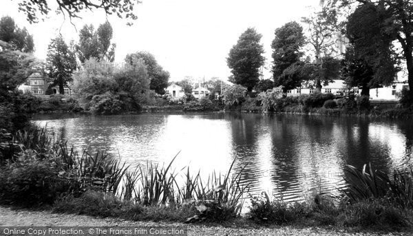Photo of Bletchley, Bletchley Park, The Lake c.1955