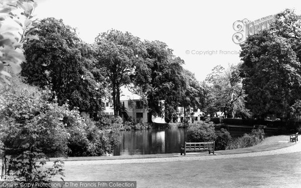 Photo of Bletchley, Bletchley Park, The Lake c.1960