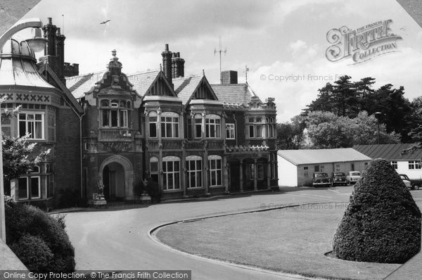 Photo of Bletchley, Bletchley Park, The Mansion c.1955