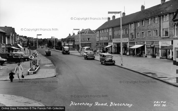 Photo of Bletchley, Bletchley Road c.1955