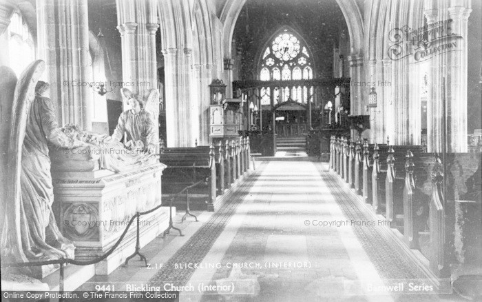 Photo of Blickling, St Andrew's Church, Interior c.1960
