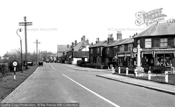 Photo of Blindley Heath, The Main Road c.1955