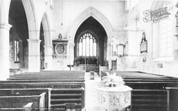 Photo of Blockley, St Peter And St Paul's Church Interior c.1955