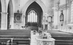 St Peter And St Paul's Church Interior c.1955, Blockley