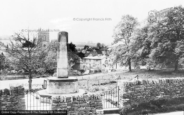 Photo of Blockley, War Memorial And Village c.1955
