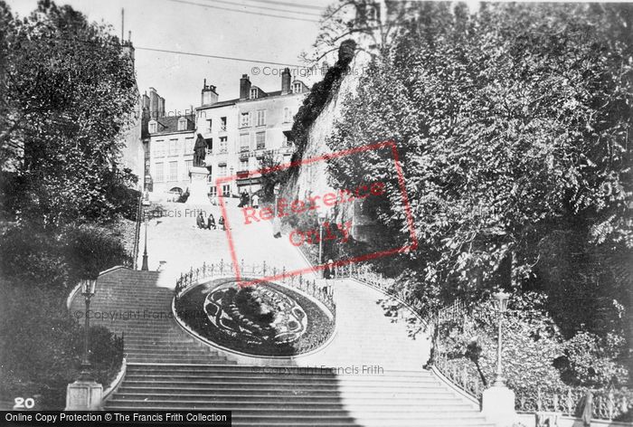 Photo of Blois, Denis Papin Statue And Steps c.1930