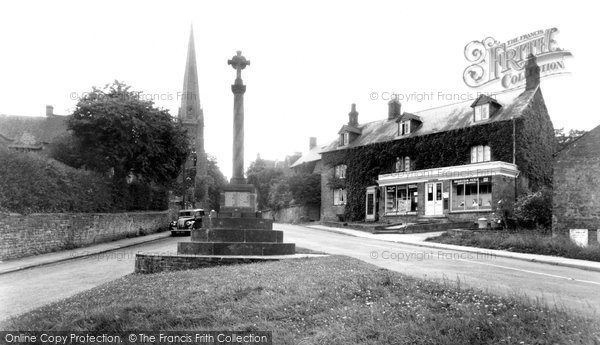 Photo of Bloxham, The Cross And Post Office c.1955