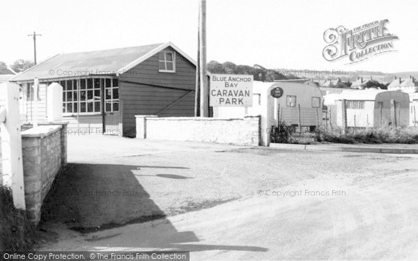Photo of Blue Anchor, Entrance To Blue Anchor Bay Caravan Park c.1965