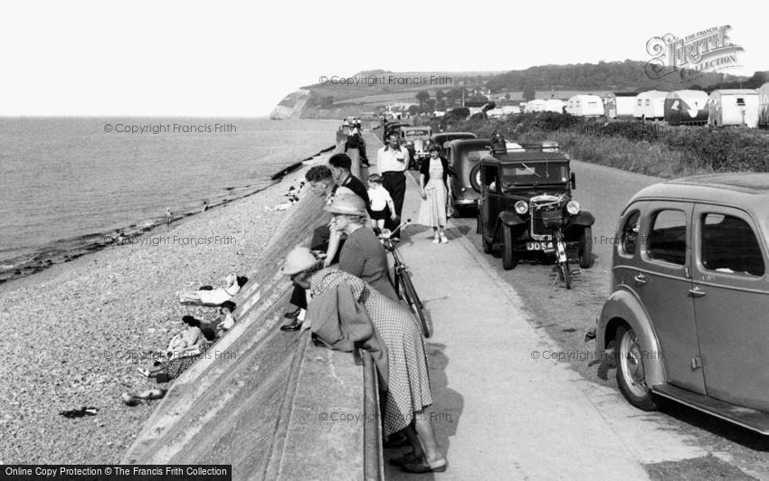 Blue Anchor, the Beach c1955