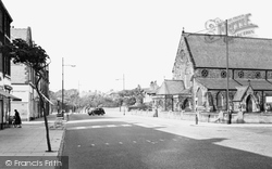 Bridge Road And St Nicholas' Church c.1960, Blundellsands