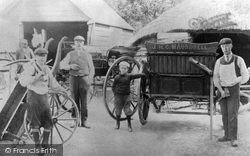 Blunsdon, Mr Austin's Wagon Works, Back Lane c.1905, Lower Blunsdon
