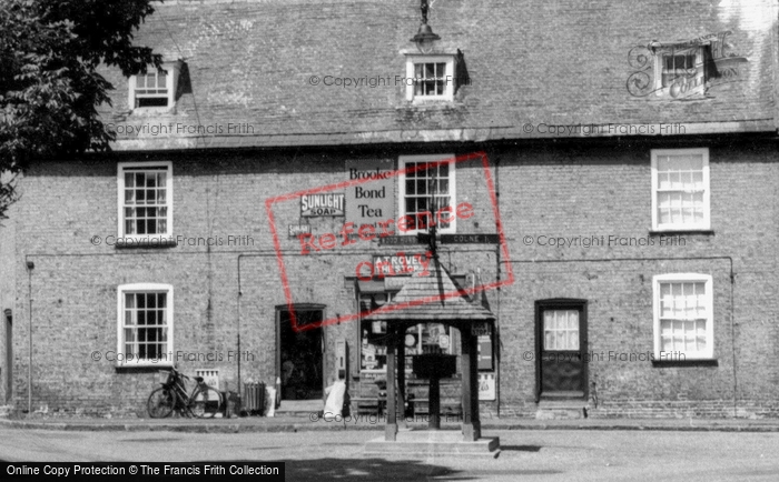 Photo of Bluntisham, The Weather Station And Village Store c.1955