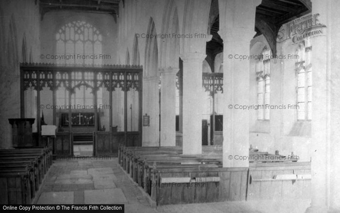 Photo of Blythburgh, Holy Trinity Church Interior 1950