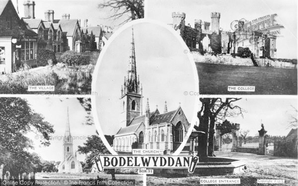 Photo of Bodelwyddan, Composite c.1955