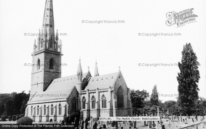 Photo of Bodelwyddan, Marble Church c.1960