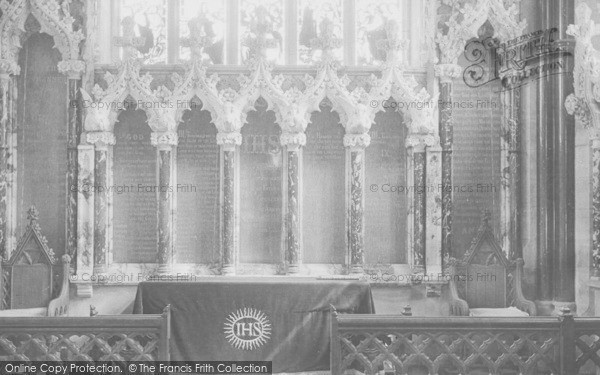 Photo of Bodelwyddan, Marble Church Reredos 1890