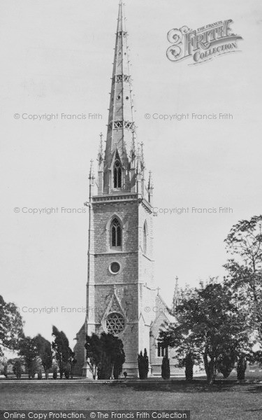 Photo of Bodelwyddan, Marble Church Spire 1890