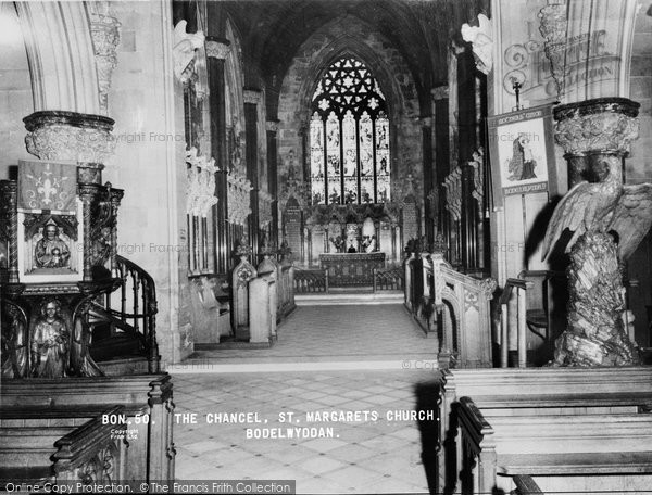 Photo of Bodelwyddan, The Chancel, St Margaret's Church c.1955