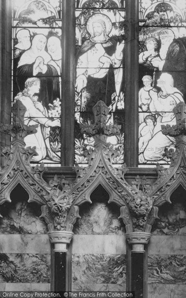 Photo of Bodelwyddan, The Marble Church, Section Of Window 1891