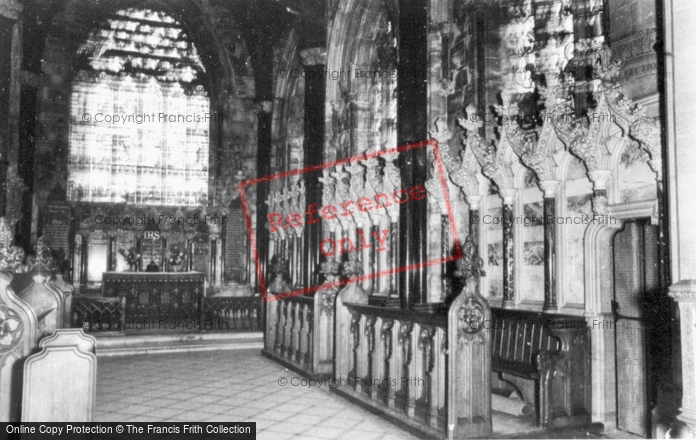 Photo of Bodelwyddan, The Marble Church, The Chancel c.1955