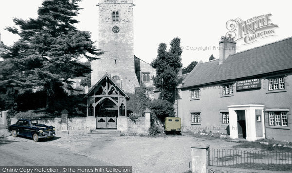 Photo of Bodfari, Dinorben Arms And St Stephen's Church c.1960
