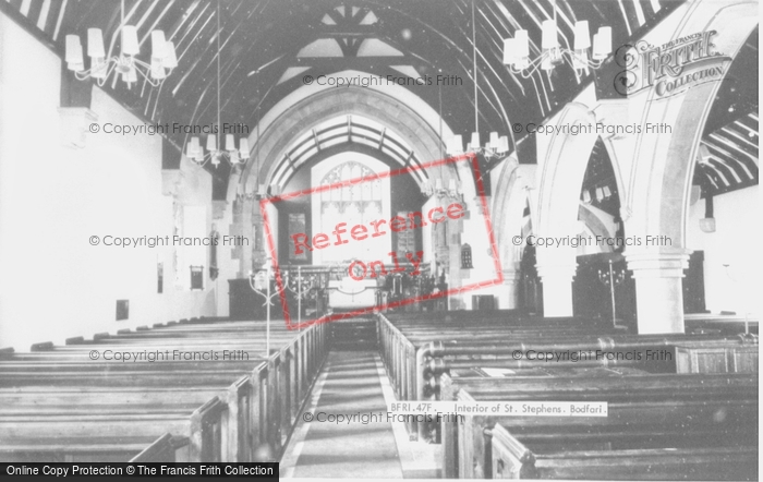 Photo of Bodfari, St Stephen's Church, Interior c.1960