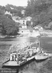 People And Cars On The Ferry c.1960, Bodinnick