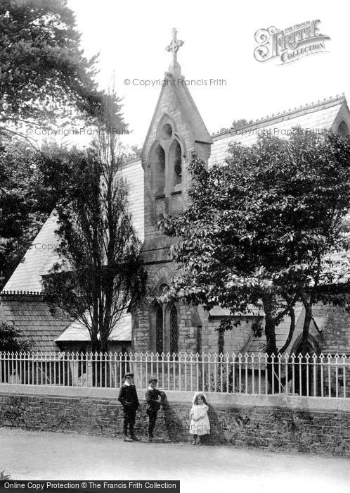 Photo of Bodmin, Children Outside The Asylum Church 1906