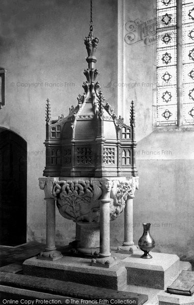 Photo of Bodmin, Church Font 1890