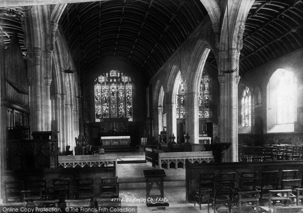 Photo of Bodmin, Church Interior 1901