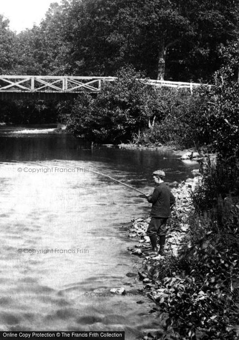 Photo of Bodmin, Fishing By Boscarne Bridge 1906